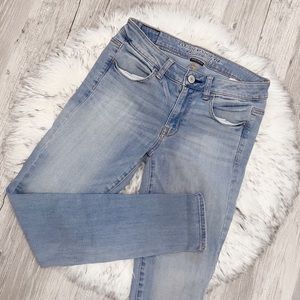 american eagle medium wash skinny jeans jeggings
